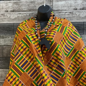 African Wrap , African Throw , African Shawl , Kente Shawl, Kentecloth Shawl