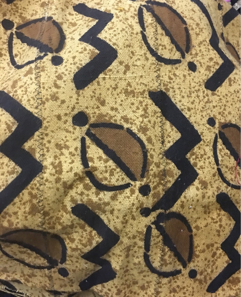 Mud cloth shawl duster