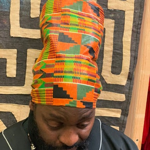 Chef Hat, African Hat , Ethnic Hat, Stocking Cap, Rasta Hat, Dreadlocks Hat , Locs Hat