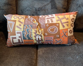 African Pillow, African Pillows, Housewarming Gift, Bogolan Pillow, Bogolan Pillows, Reversible Pillow, Ankara Pillow, Ethnic Pillow