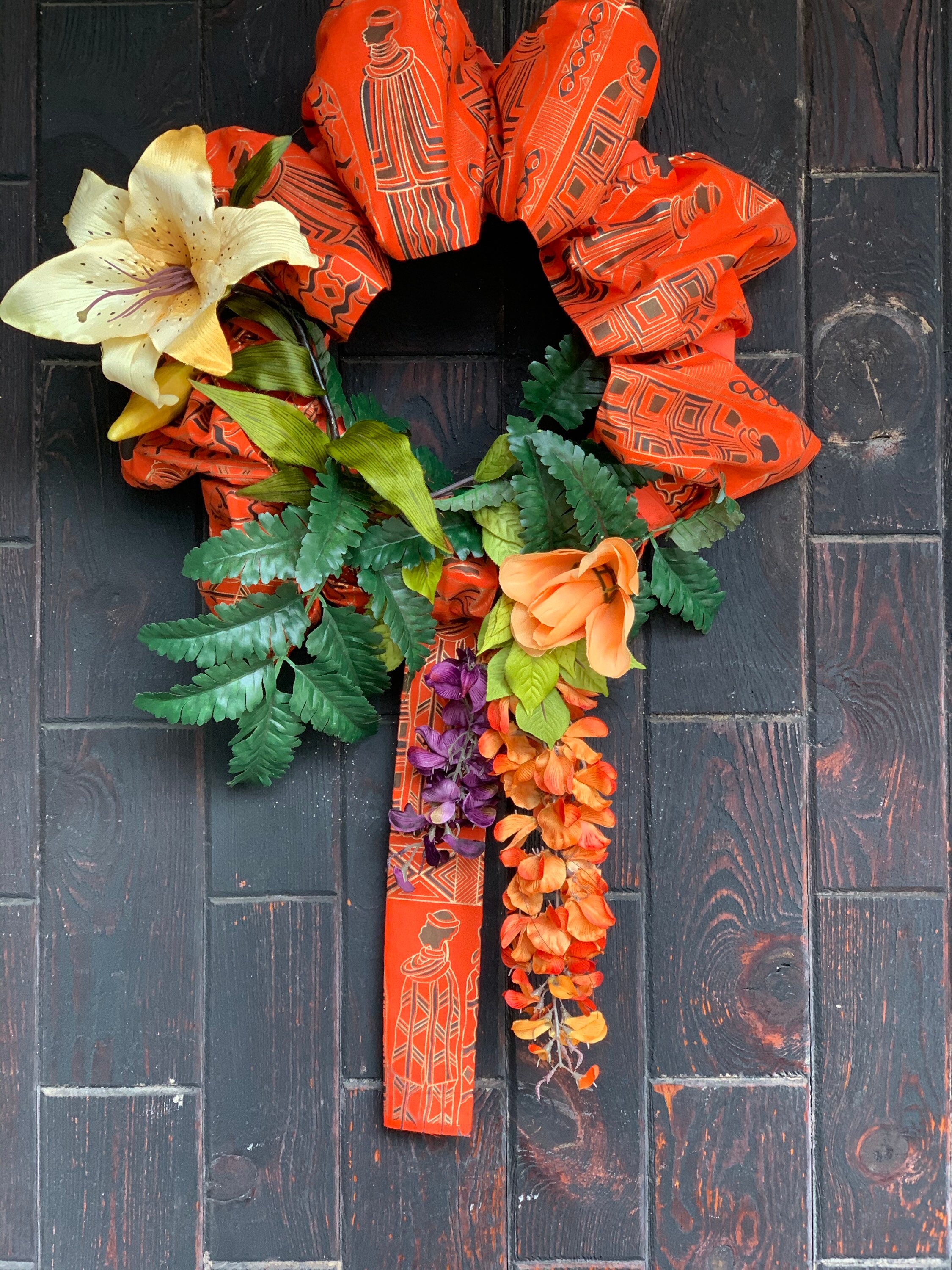 Front Door Wreath African Wreath Black History Wreath Etsy
