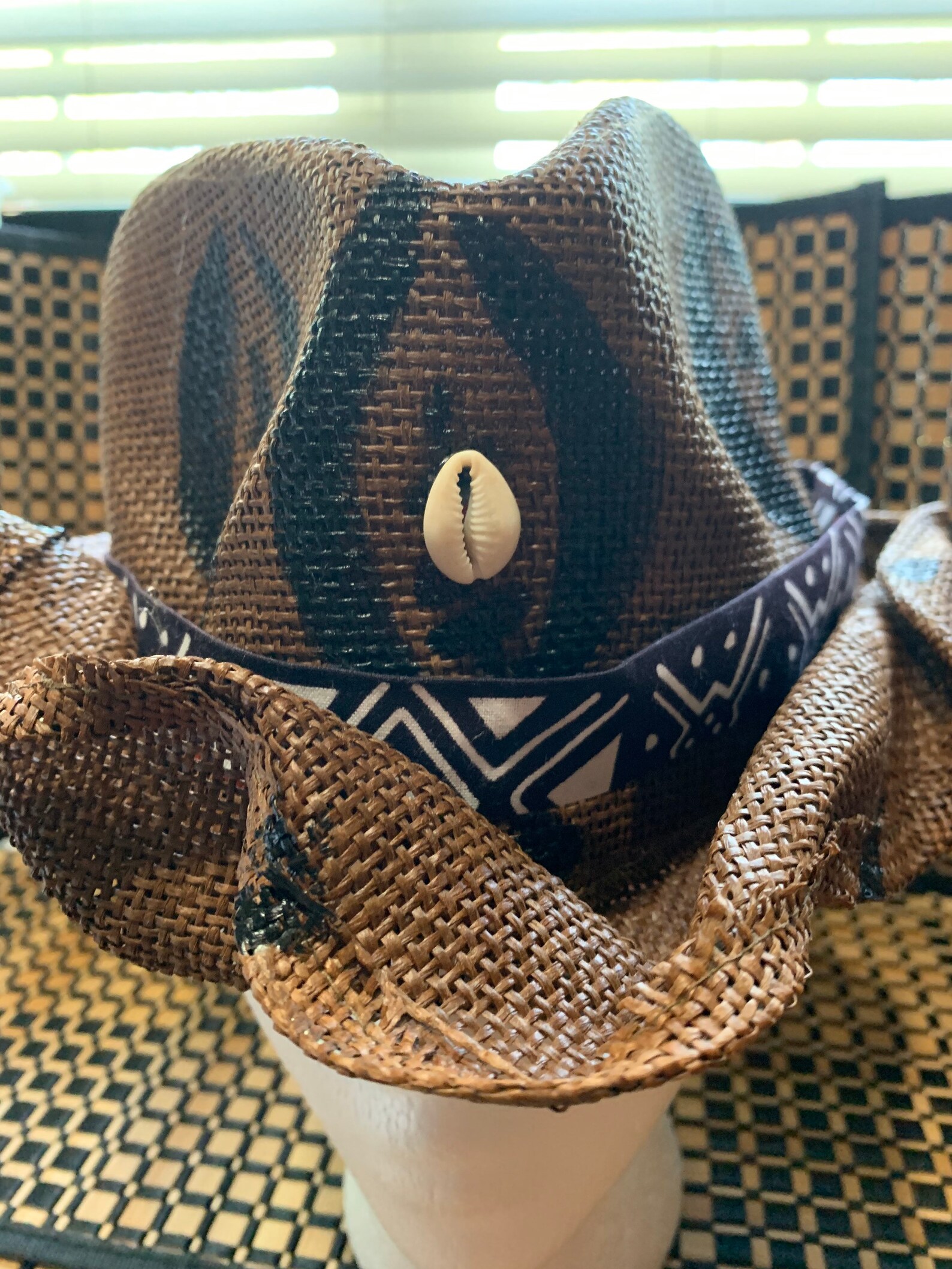 Brown Straw Hat African Straw Hat Zulu Hat Ethnic Hat | Etsy