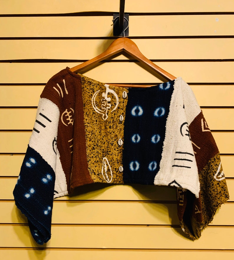 African Shrug, Women Clothing, African Kimono, African Poncho, Mudcloth Jacket, Ankara Jacket, Mudcloth Poncho, Women African Clothing, image 1