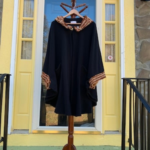 Mudcloth Hooded Cape, Bogolan  Cape, African  Cape, African Hooded Jacket, Bogolan Hooded Cape, African Jacket