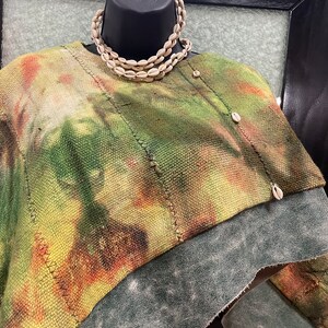 Women's Tie-Dye Rayon Crop Shrug