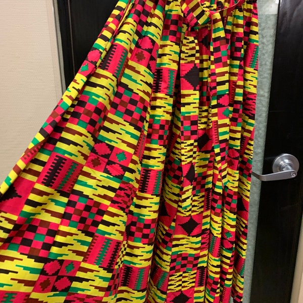 Carribean Skirt, African Skirt, Kente Cloth Skirt,  Ethnic Skirt, Kente Skirt