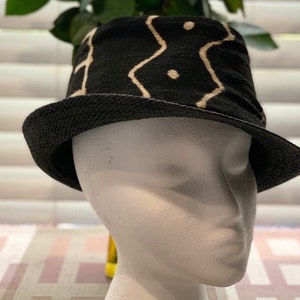 Mudcloth Fedora, African Fedora, Unisex Mudcloth Fedora, Mens Hat, Women Hat