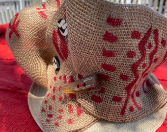 Zulu Vintage Hat, Hatitude, Church Hat, Ethic Hat, Women Hat, African Hat, African Crown