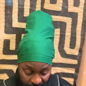 Chef Hat, Green Locs Hat, Dreadlocks Hat, Roots Hats, Stocking Cap