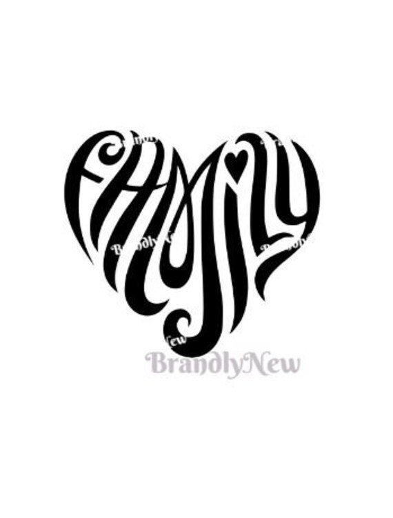 Download Family Heart Design Svg Png Dxf Download File For Etsy