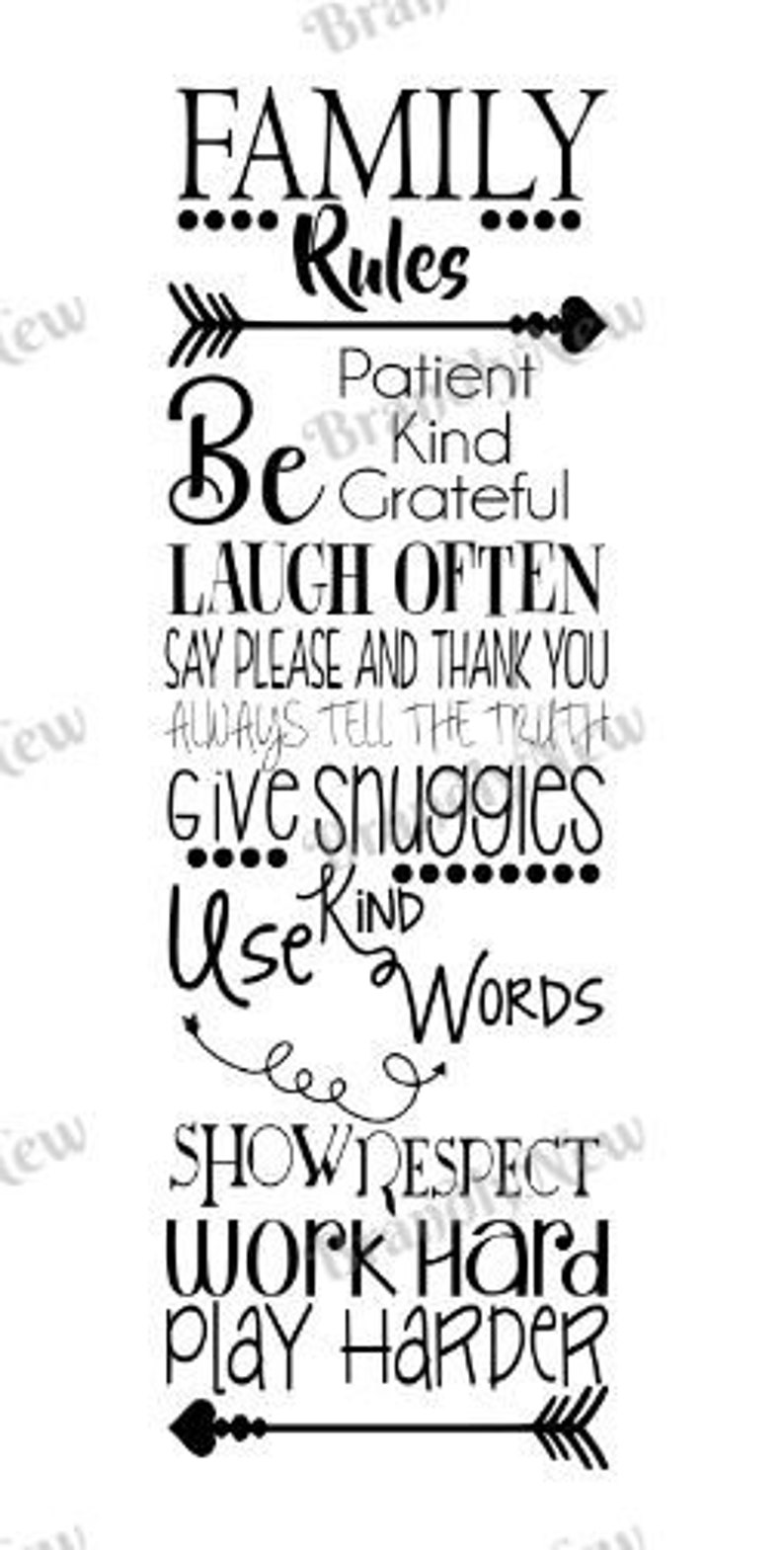Free Free 229 Family Rules Svg SVG PNG EPS DXF File