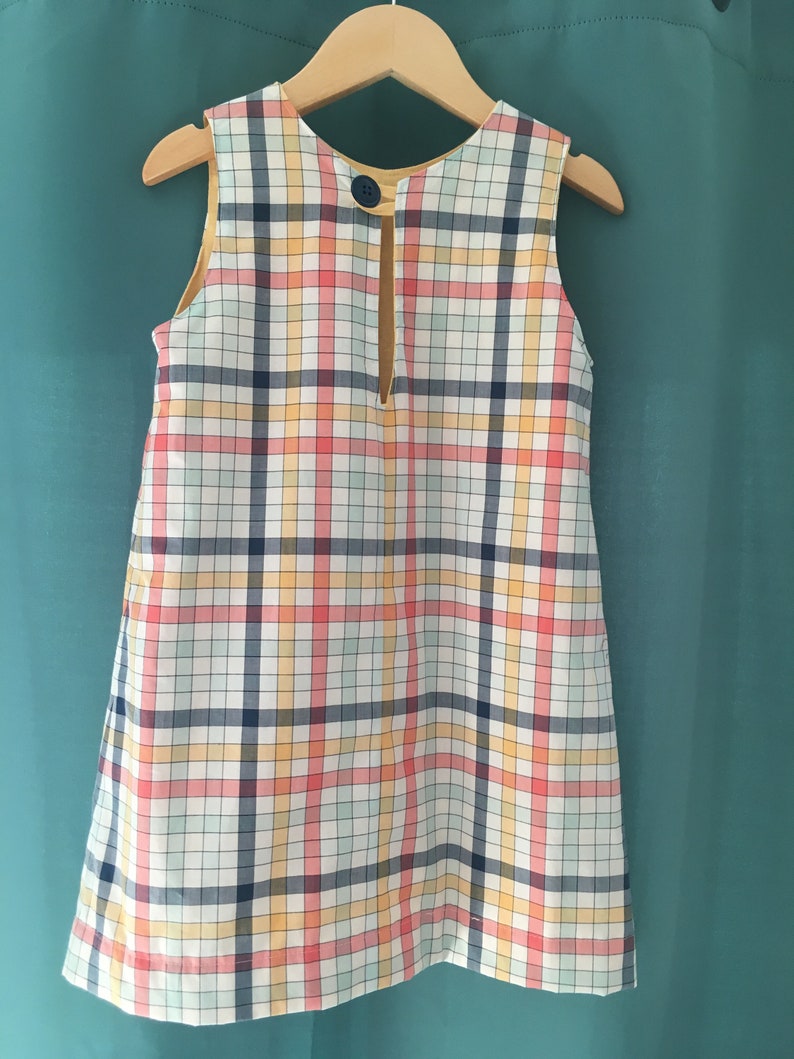 Girls' Aline Dress/jumper 100 Cotton & Fully Lined Size 6 Etsy