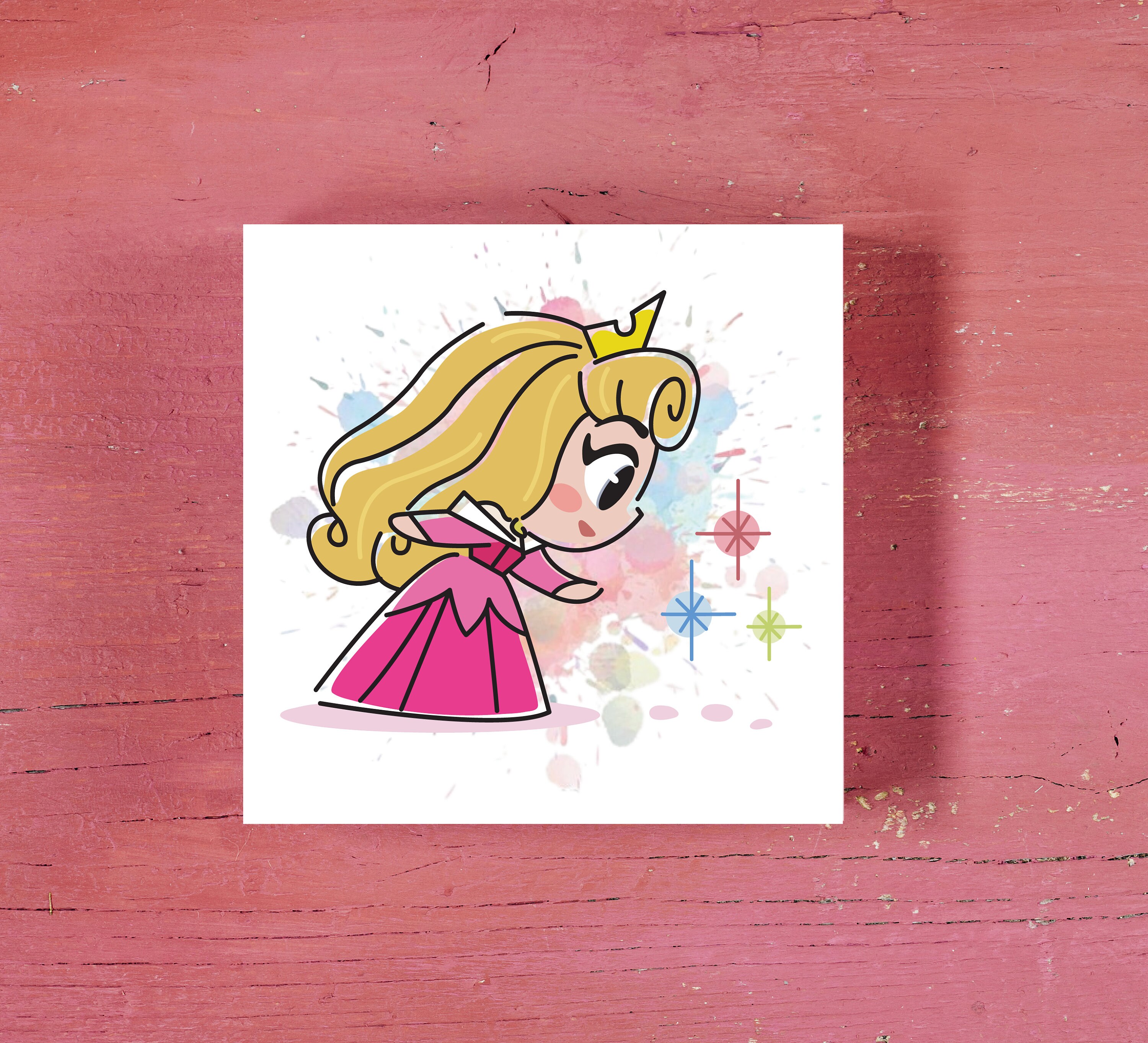 オーロラ（眠れる森の美女）キャンバス絵画 - ディズニーキャンバス