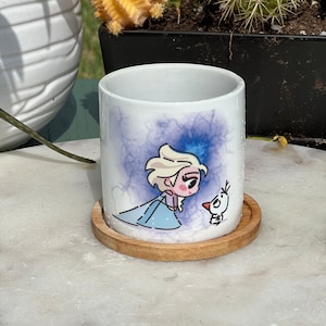 Elsa och Olaf (Frost) Suckulentkruka, Disney Prinsessor Suckulentkrukor, Elsa och Anna, Frost