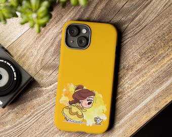 Belle and Chip Phone Cases, Disney Princess Phone Cases, Disney Phone Cases, The Beauty and the Beast