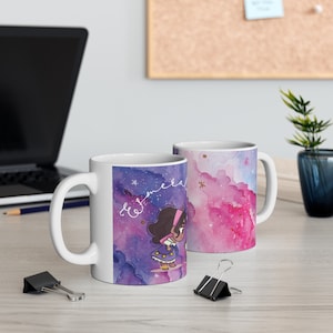Esmeralda and Djali cute Ceramic Mug 11oz, Esmeralda baby, The Hunchback of Notre Dame mug, Disney Princess.