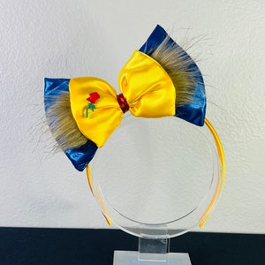 Belle (Belle and Beast) headband, Disney headbands, Belle headband.