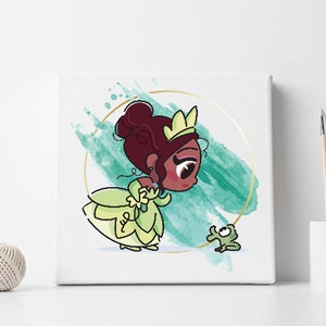 Tiana (The Princess and the Frog) Canvas Painting - Disney Canvas Painting