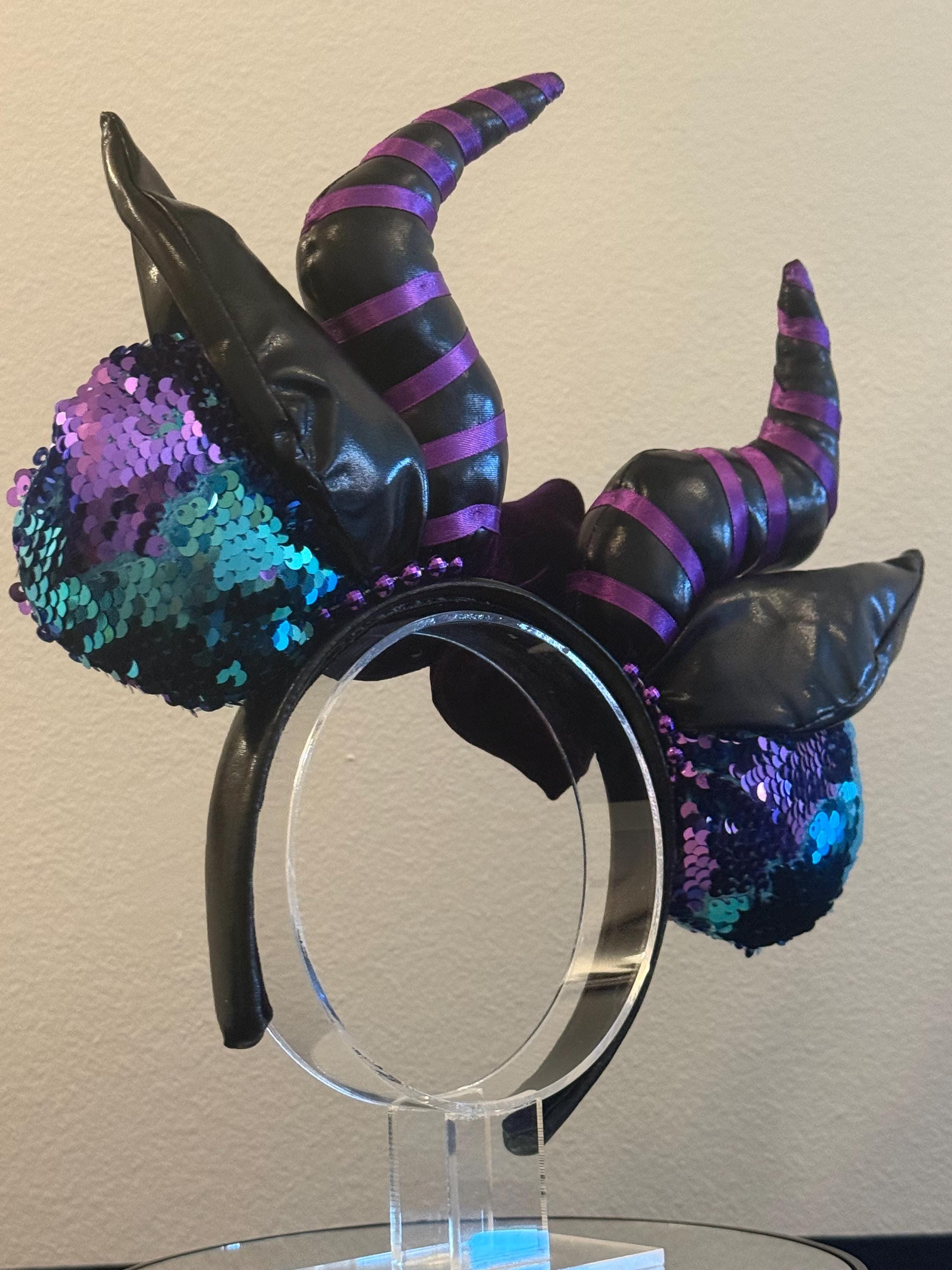 Disney Parks Maleficent Mickey Ears Headband Disney-Parks D23 Maleficent Ear Headband- Sleeping Beauty  main image 3