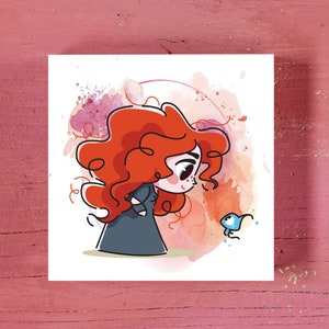 Merida (Brave) Canvas Painting - Disney Canvas Painting