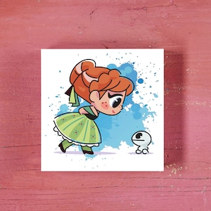 Anna- (Frozen) Canvas Painting - Disney Canvas Painting