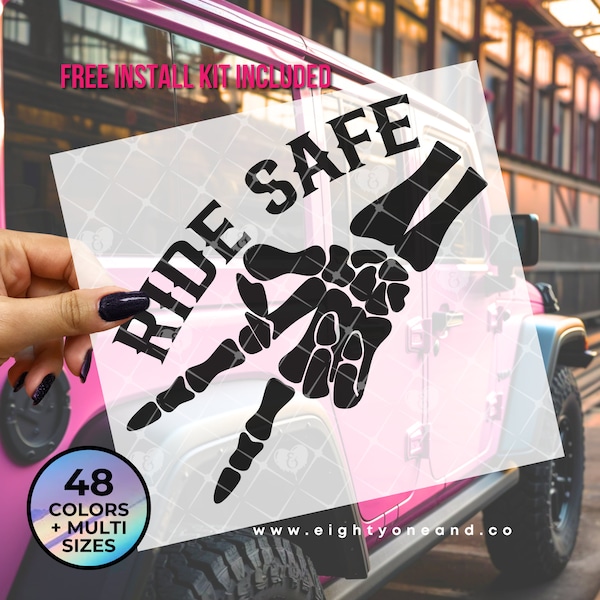 Ride or die drive safe drive safe sticker enjoy the ride decal ride more ride safe mc ride i ride you stay safe sticker stay safe sticker