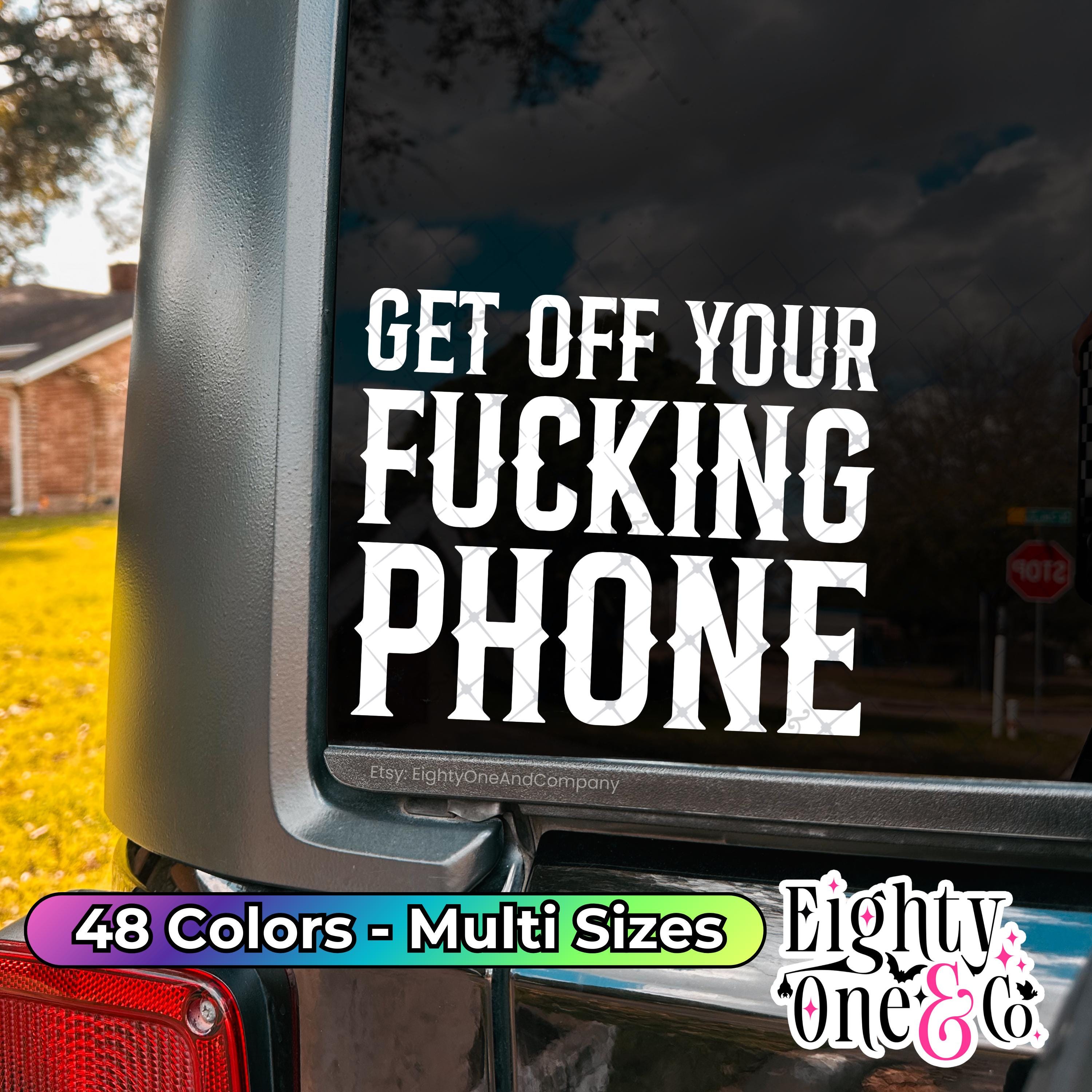 Get off the FUCKING PHONE ステッカー 6枚セット Get off Your Phone Sticker - Etsy