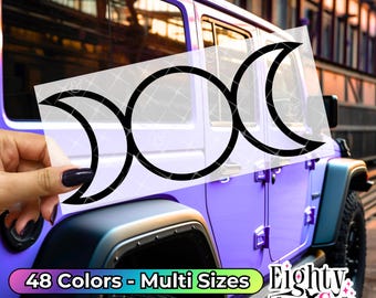 Witchy accessories spooky car decor goth car decals spooky vibes witchcraft car mirror decal decals for her witchy decals moon phase