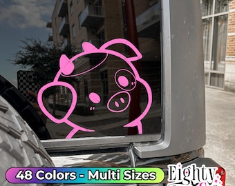 Fat Nuggets Hazbin hotel peek a boo decal Fat nugget sticker hazbin hotel stickers hazbin hotel sticker pig hazbin hotel vinyl decal