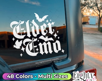 Elder Emo Decal midwest emo emo stickers emo sticker emo elder emo emo gifts scene emo accessories emo forever emo stuff emo decal emo goth