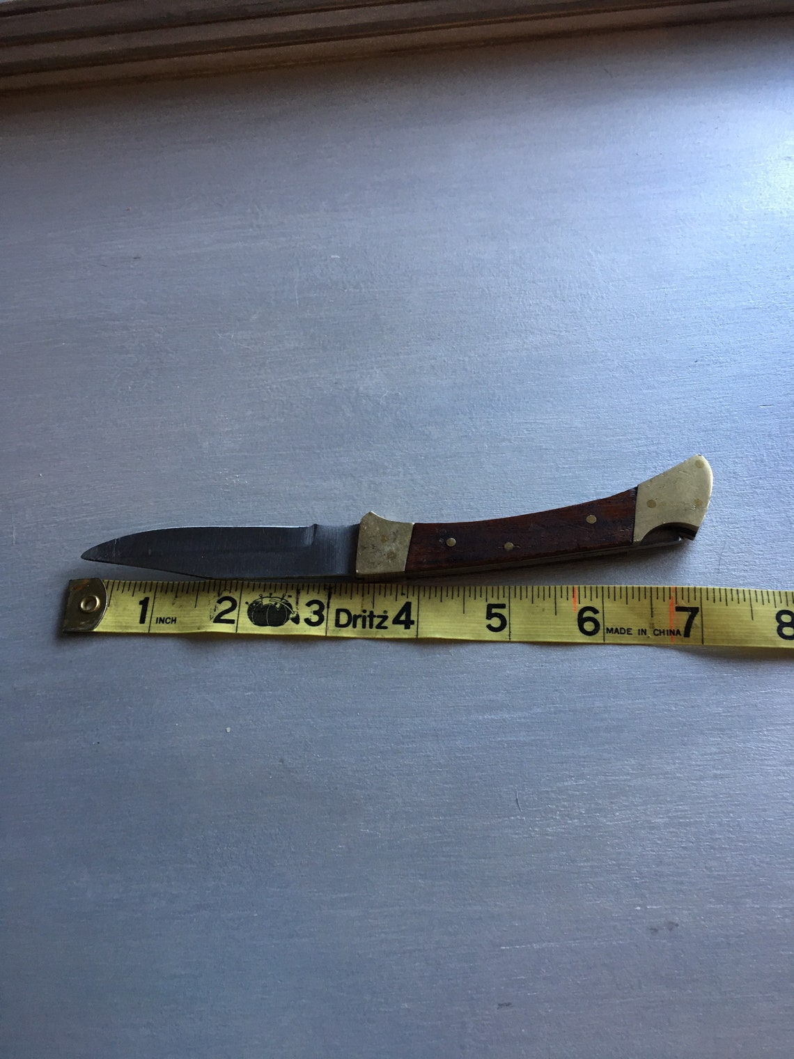 Vintage Pakistan Folding Pocket Knife Stainless Etsy