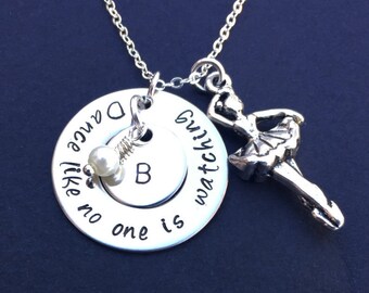 Dance Like Nobodys Watching Handmade Bangle Bracelet with Dancing Ballet Shoe Charm and Bead for Dancers Women Girl Teen Her Gift