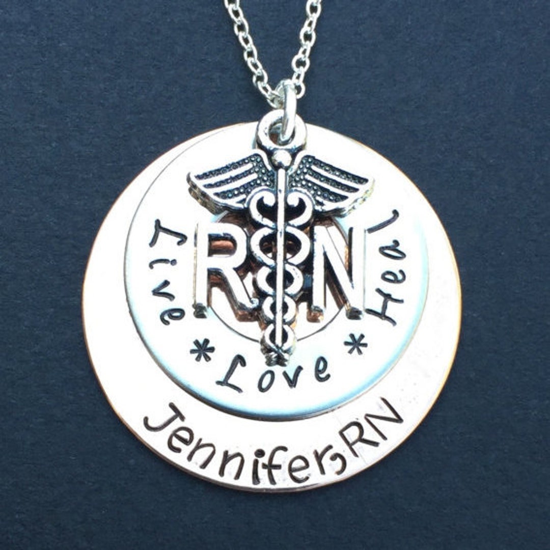 RN LPN Necklace BSN Necklace Personalized Nursing Necklace Registered ...