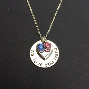Nana Necklace - Grandmother Necklace - Grandma Jewelry - Gift for Nana - Mimi Jewelry - Mommy Necklace - Grandma Necklace - Gift for Mom