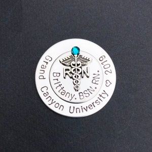 Personalized Nursing Pin / LPN BSN RN / Nurse Pin / Nursing Student ...