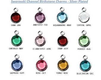 Extra optie - 6 mm - Extra ronde Swarovski-hanger - Kristallen hanger/druppelhanger - Geboortesteenhanger