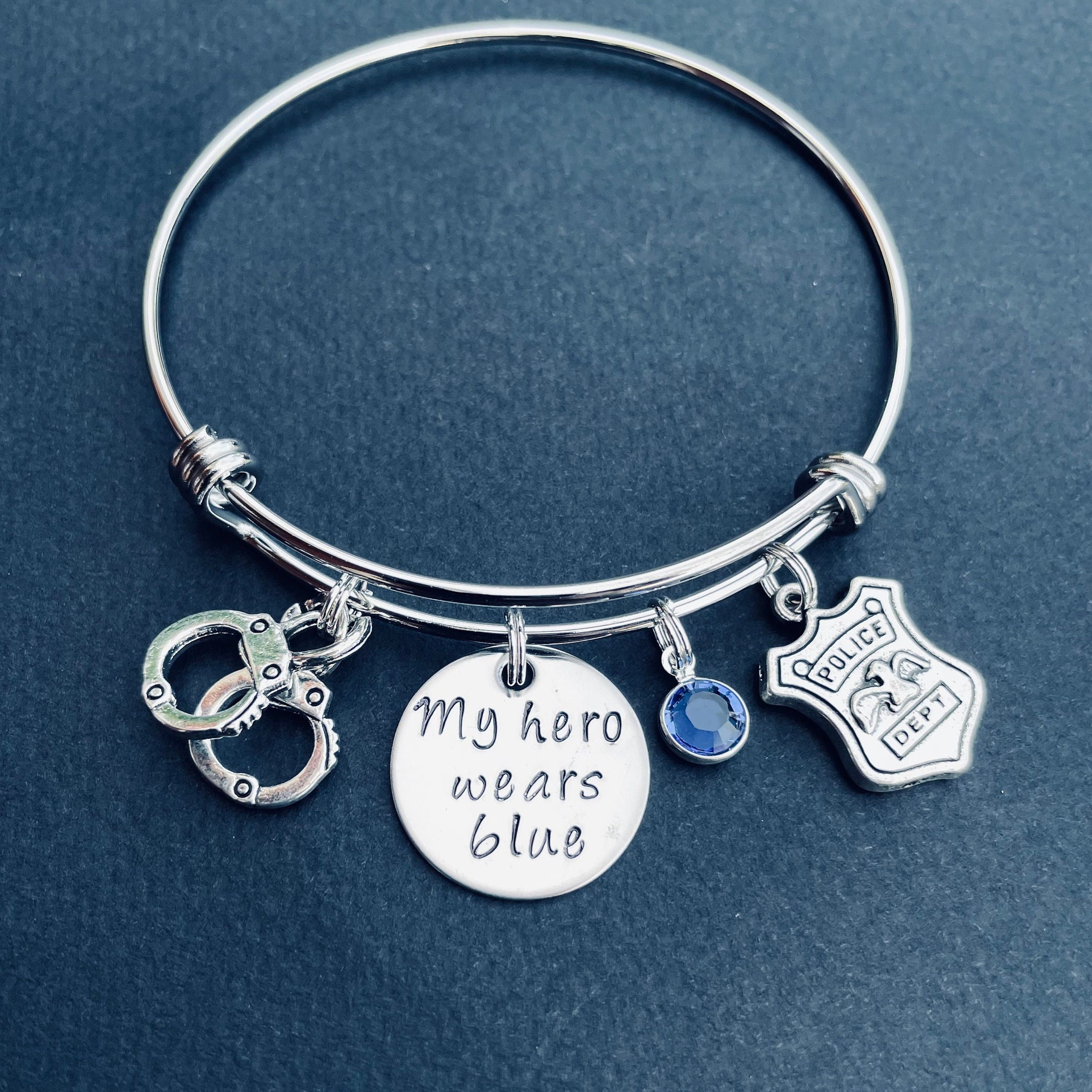 My Hero Wears Blue Thin Blue Line Jewelry Police Officer Etsy