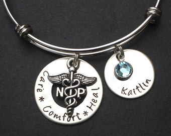 Personalized Nursing Bracelet / LPN BSN RN / Nurse Bracelet / Nursing Student / Graduation Ceremony / Medical student / Graduation gift