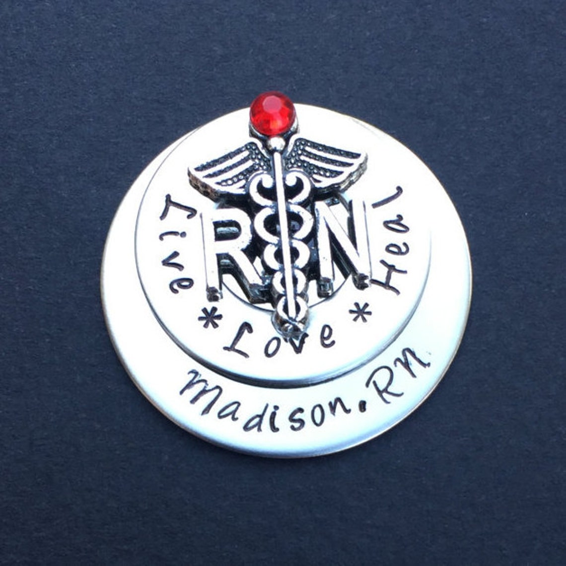 Personalized Nursing Pin / LPN BSN RN / Nurse Pin / Nursing Student ...
