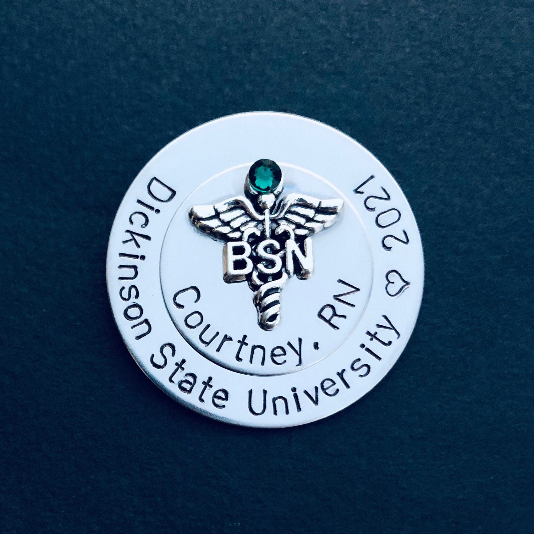 Personalized Nursing Pin / LPN BSN RN / Nurse Pin / Nursing | Etsy