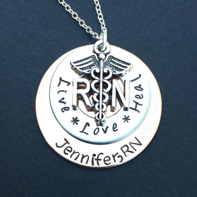 RN LPN Necklace BSN Necklace Personalized Nursing Necklace - Etsy