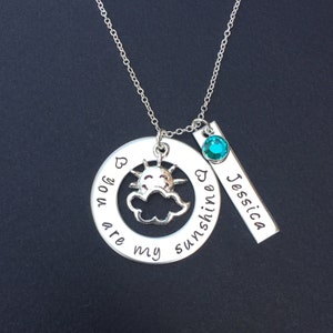 You Are My Sunshine Necklace Mom Necklace Mother or - Etsy