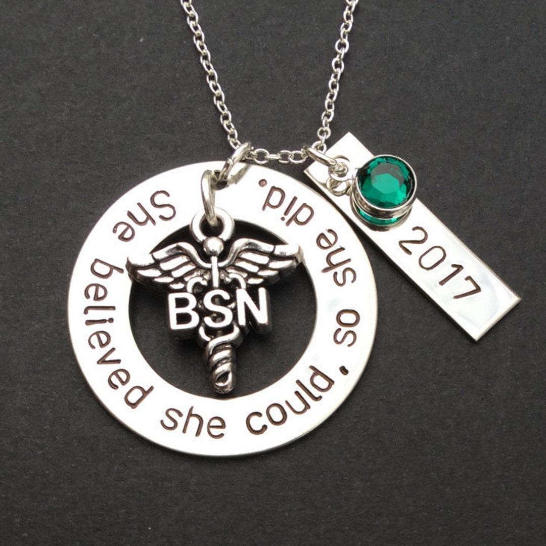 Motivational Necklace She Believed She Could so She Did - Etsy