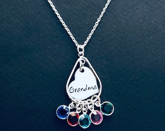 Personalized Grandma Necklace - Mom Necklace - Kids birthstone Necklace - Mothers Day Gift - Nana Necklace - Gift for Mom - Gift for Grandma