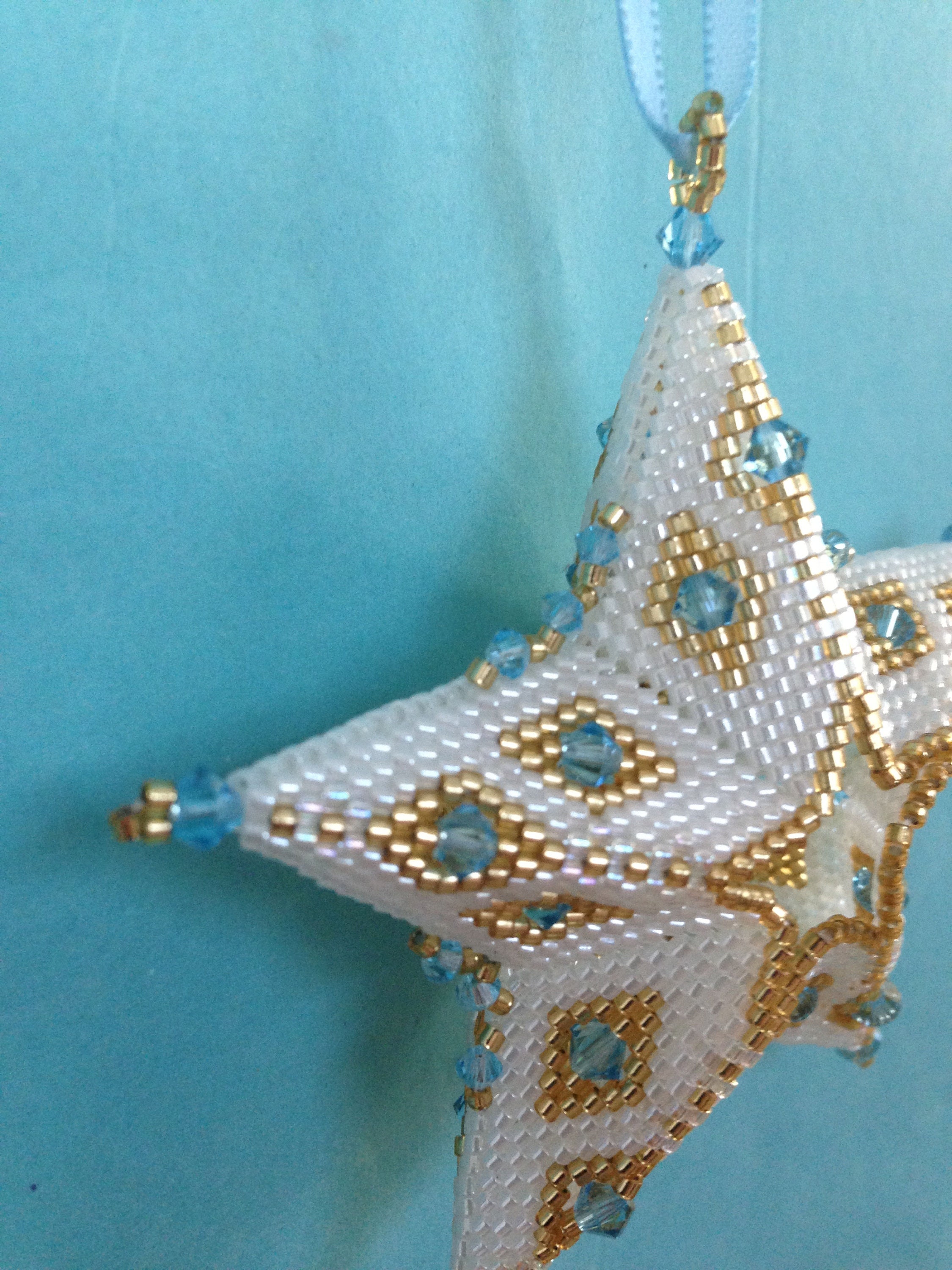 3D Beaded Star Christmas Ornament Pattern Tutorial PDF Etsy