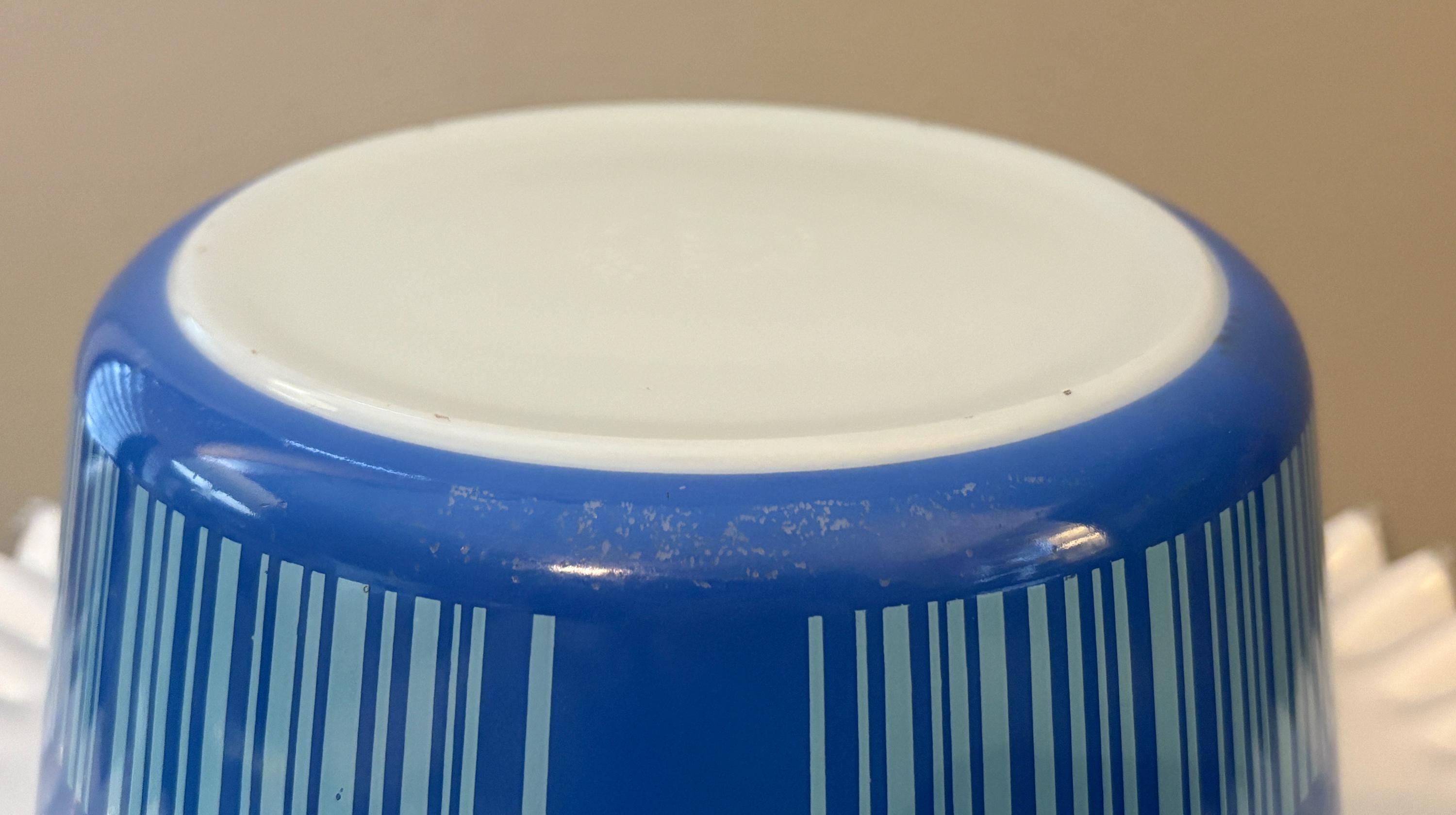 Vintage Pyrex Barcode Casserole Dish: Blue Stripe 2.5 Quart #475 - Etsy