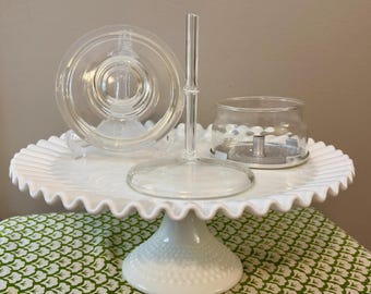 CHOICE - Vintage Pyrex Flameware Percolator Parts -  Basket, Stem or Lid