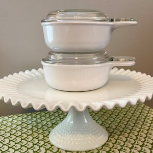 2 Vintage Corning Ware Grab-Its / P-150 with Glass Lid   15 oz.