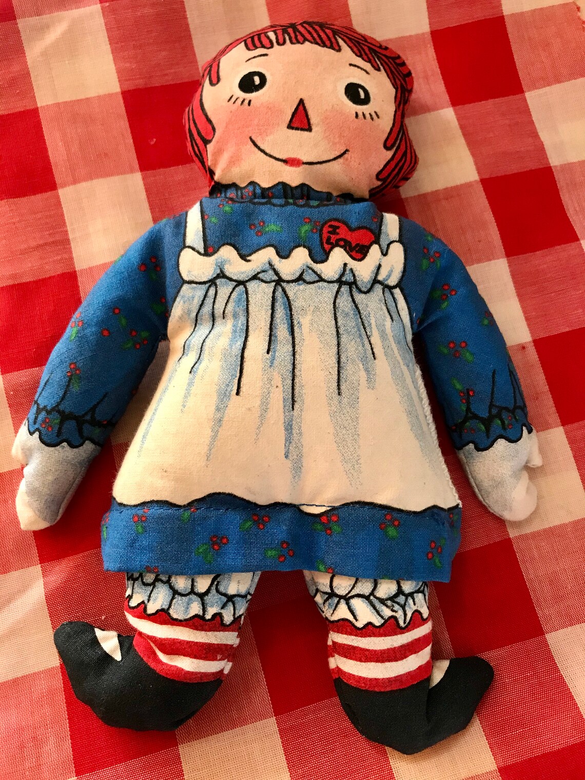Vintage 8 Raggedy Ann Bean Bag Doll in Pouch by Toy Etsy