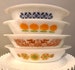 CHOICE - Vintage Jeannette Glasbake Oval Divided Casserole Dishes 